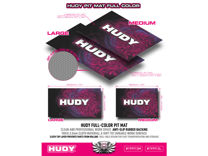 Hudy - H199913M - Pit Mat Full Color 650x950mm - Drifted