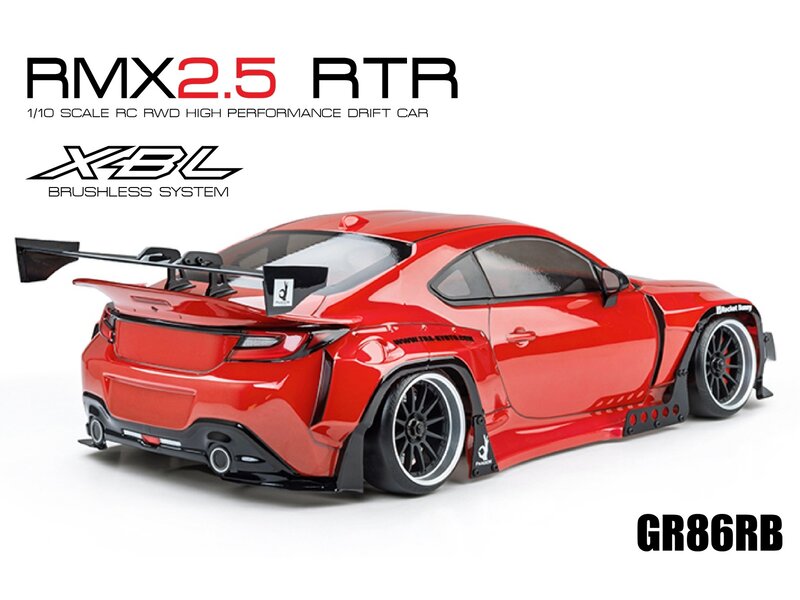 MST RMX 2.5 2WD 1/10 Drift Car RTR - Brushless 2.4G / Body: GR86RB (Toyota GR86 Rocket Bunny) - Red