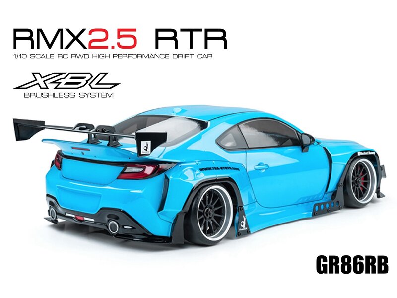 MST RMX 2.5 2WD 1/10 Drift Car RTR - Brushless 2.4G / Body: GR86RB (Toyota GR86 Rocket Bunny) - Light Blue