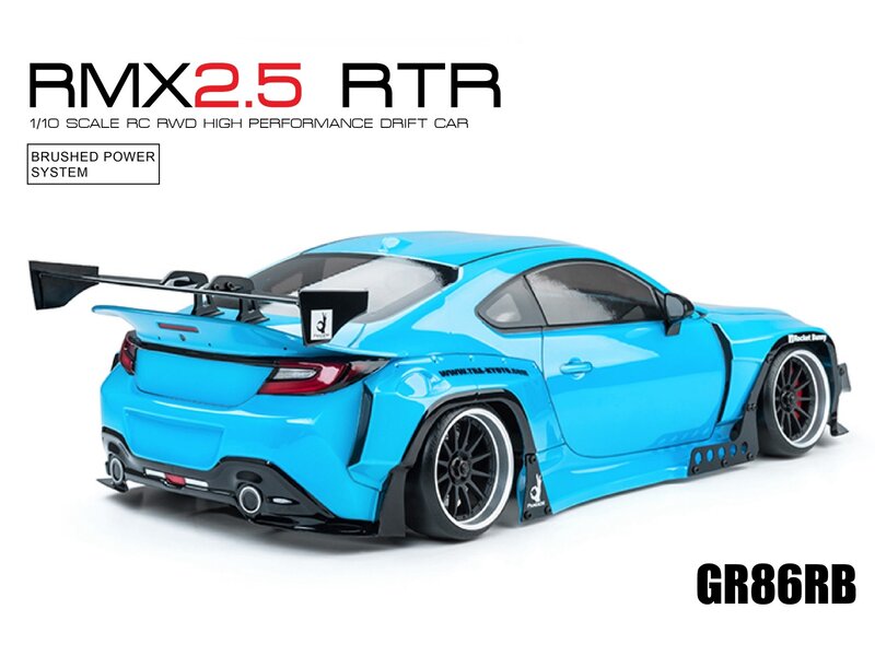 MST RMX 2.5 2WD 1/10 Drift Car RTR - Brushed 2.4G / Body: GR86RB (Toyota GR86 Rocket Bunny) - Light Blue