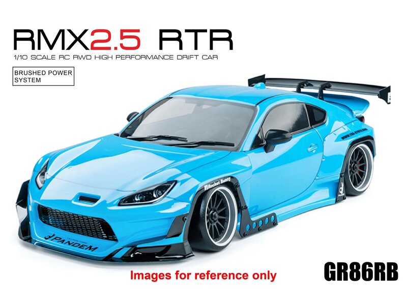 MST RMX 2.5 2WD 1/10 Drift Car RTR - Brushed 2.4G / Body: GR86RB (Toyota GR86 Rocket Bunny) - Light Blue