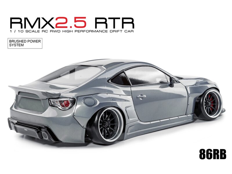 MST RMX 2.5 2WD 1/10 Drift Car RTR - Brushed 2.4G / Body: 86RB (Toyota GT86 Rocket Bunny) - Metal Grey