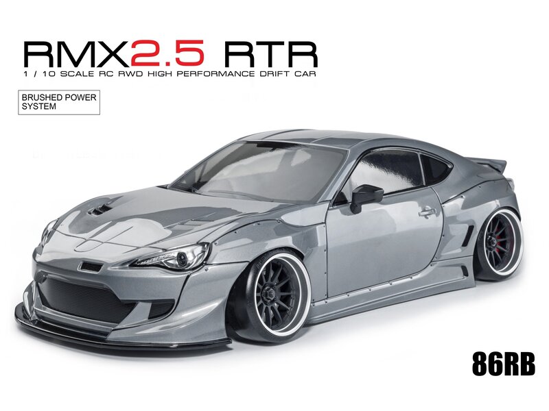 MST RMX 2.5 2WD 1/10 Drift Car RTR - Brushed 2.4G / Body: 86RB (Toyota GT86 Rocket Bunny) - Metal Grey