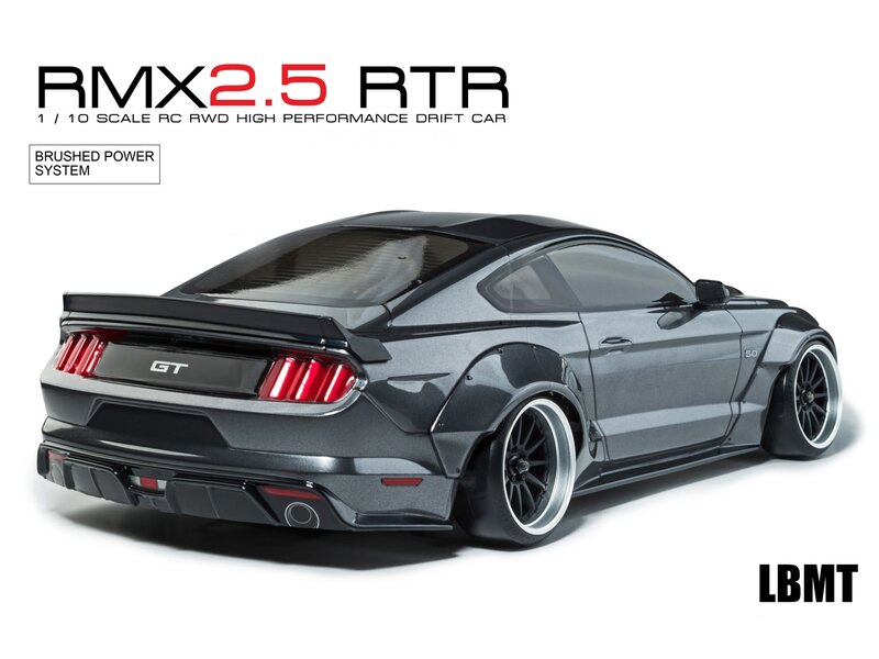 MST RMX 2.5 2WD 1/10 Drift Car RTR - Brushed 2.4G / Body: LBMT (Ford Mustang LB-Works) - Grey