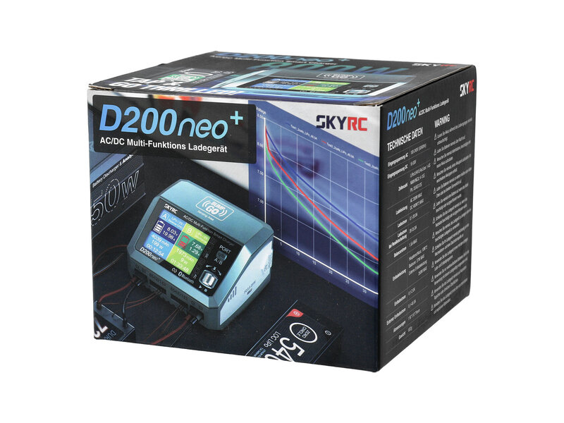 SkyRC D200 Neo+ DUO LiPo Charger 1-6s 20A 200W AC/DC