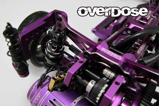 Overdose ES Alum. Rear Shock Tower - Purple Overdose ES Alum. Rear Shock Tower - Purple