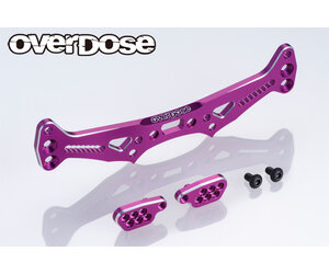 Overdose ES Alum. Rear Shock Tower - Purple Overdose ES Alum. Rear Shock Tower - Purple