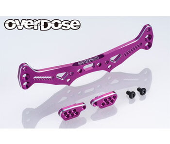 Overdose ES Alum. Rear Shock Tower for GALM series / Purple