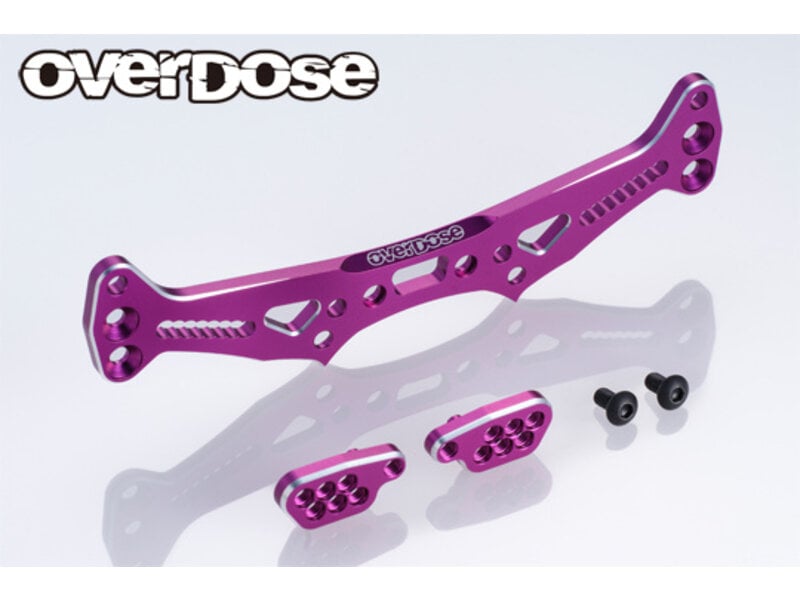 Overdose ES Aluminum Rear Shock Tower for GALM series / Color: Purple