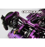 Overdose ES Aluminum Rear Shock Tower for GALM series / Color: Black