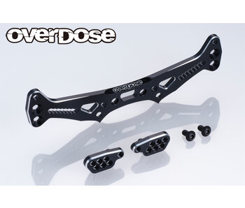 Overdose Adjustable Alum. Rear Shock Tower - Black Overdose Adjustable Alum. Rear Shock Tower - Black