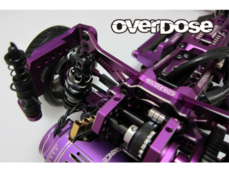 Overdose ES Aluminum Rear Shock Tower for GALM series / Color: Red