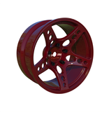 Rc Arlos Competition HGK Rims (2pcs) / Color: Red Chrome LIMITED / Offset: 8mm