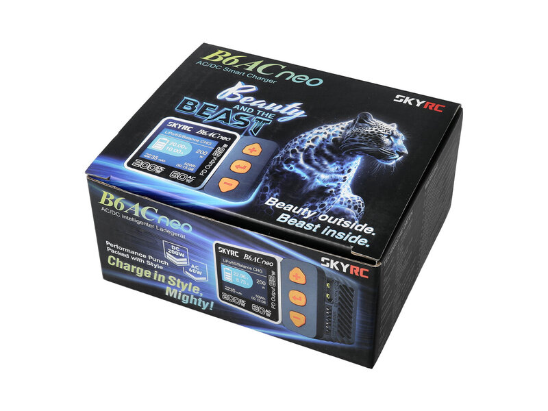 SkyRC B6AC Neo LiPo Charger 1-6s 10A 60W AC/PD/DC