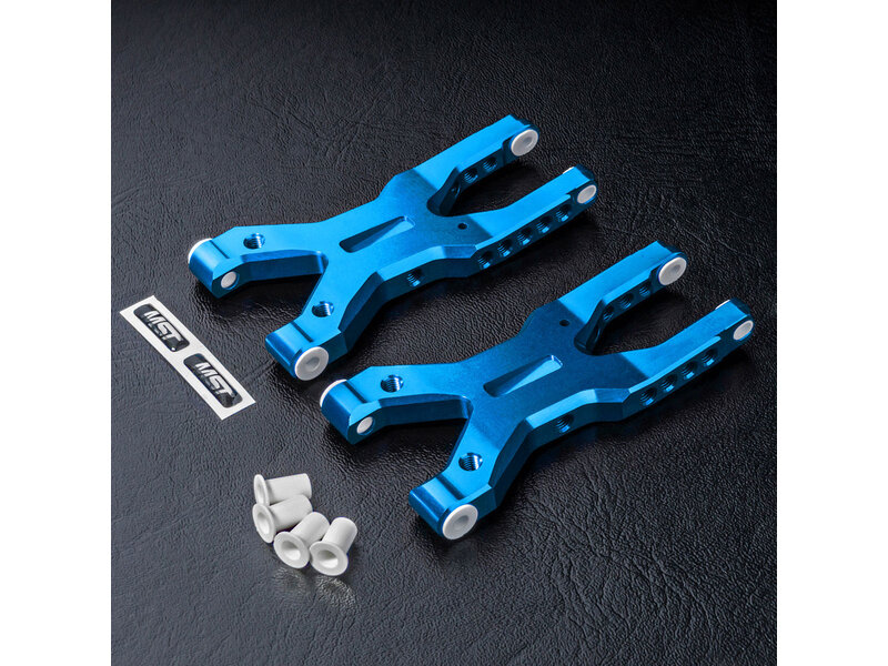 MST HT Aluminium Rear Lower Arm Set / Color: Blue - DISCONTINUED