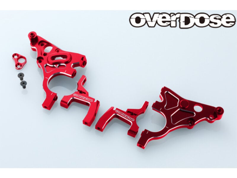 Overdose Multi Purpose Aluminum Rear Bulkhead for GALM / Color: Red