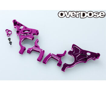 Overdose Multi Purpose Alum. Rear Bulkhead for GALM / Purple