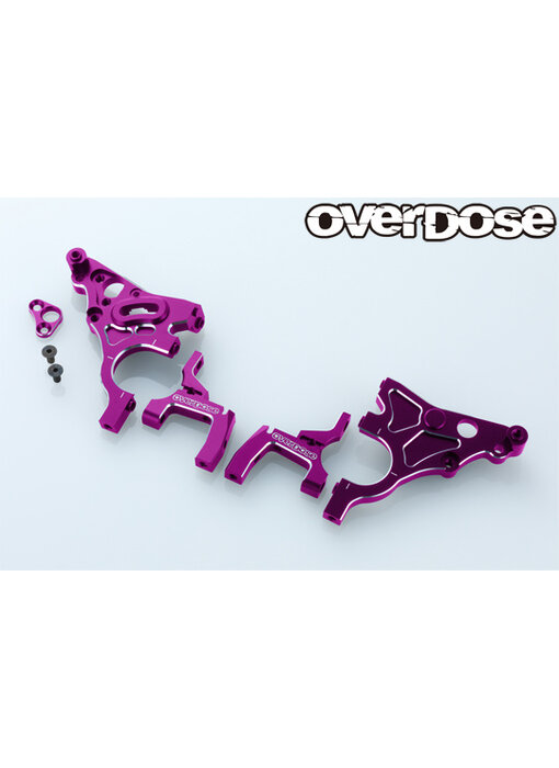 Overdose Multi Purpose Alum. Rear Bulkhead for GALM / Purple