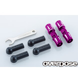 Overdose Aluminum Pushrod Turnbuckle for GALM / Color: Purple