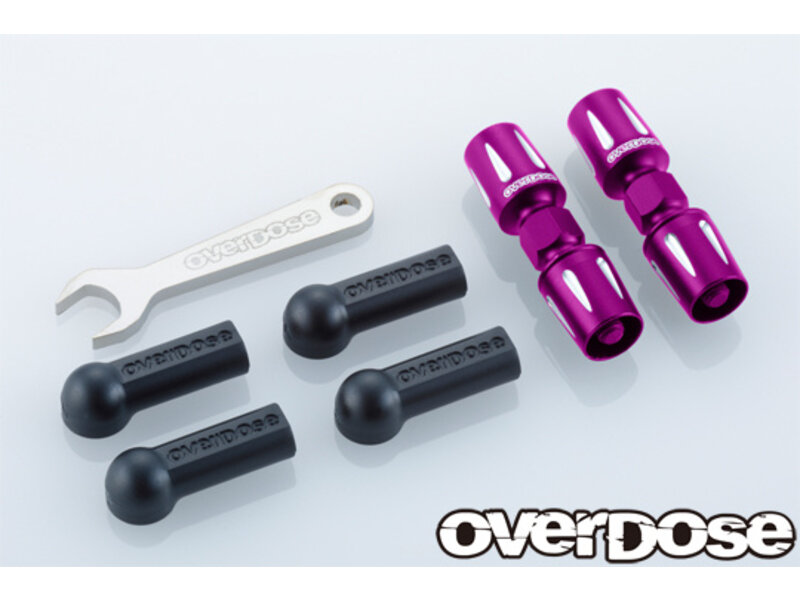 Overdose Aluminum Pushrod Turnbuckle for GALM / Color: Purple