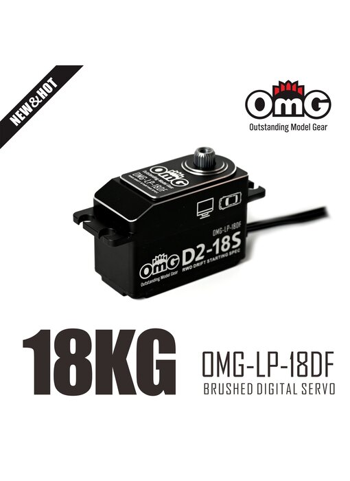 RC OMG RWD Full Metal Brushed IRC Digital Low Profile Servo / Black