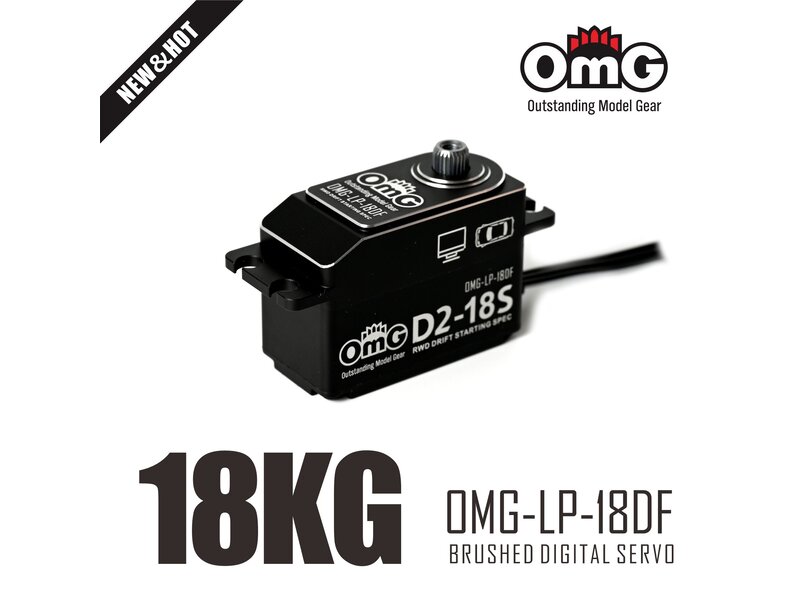 RC OMG RWD Full Metal Brushed IRC Digital Low Profile Servo / Color: Black