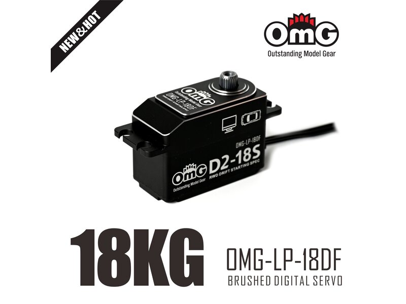 OMG D2-15S Low Profile Digital Servo - Black OMG D2-15S Low Profile Digital Servo - Black