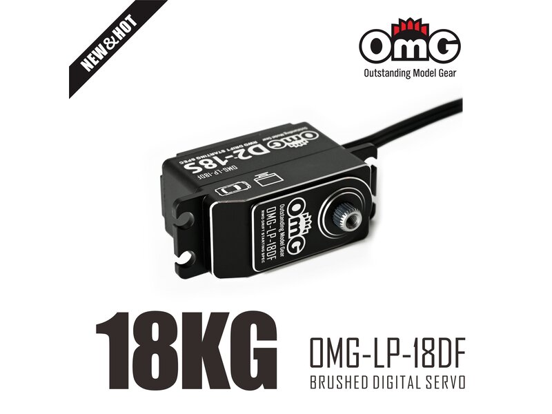 RC OMG RWD Full Metal Brushed IRC Digital Low Profile Servo / Color: Black