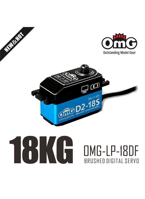 RC OMG RWD Full Metal Brushed IRC Digital Low Profile Servo / Blue