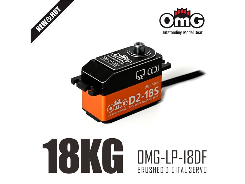 RC OMG RWD Full Metal Brushed IRC Digital Low Profile Servo / Color: Orange