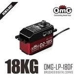 RC OMG RWD Full Metal Brushed IRC Digital Low Profile Servo / Color: Red