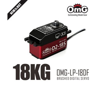 RC OMG RWD Full Metal Brushed IRC Digital Low Profile Servo / Red