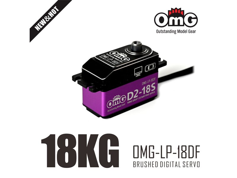 RC OMG RWD Full Metal Brushed IRC Digital Low Profile Servo / Color: Purple