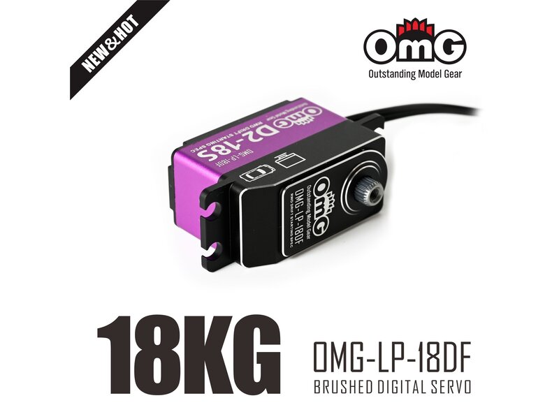 RC OMG RWD Full Metal Brushed IRC Digital Low Profile Servo / Color: Purple