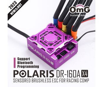 RC OMG Polaris DR 160AX4 ESC - Purple