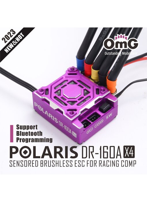 RC OMG Polaris DR 160AX4 ESC - Purple