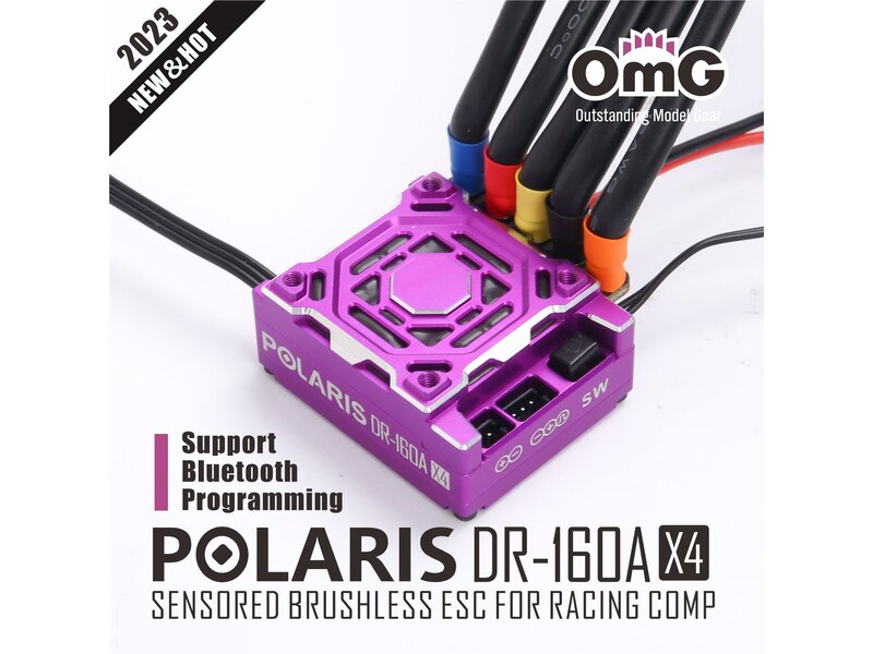 RC OMG Polaris DR 160AX4 ESC - Purple