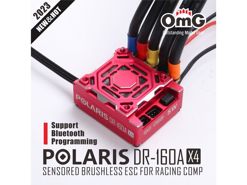 RC OMG Polaris DR 160AX4 ESC - Red