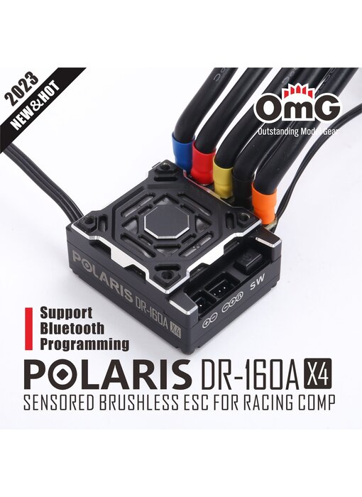 RC OMG Polaris DR 160AX4 ESC - Black