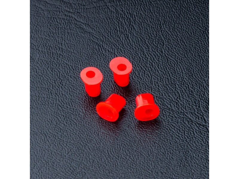 MST Arm Shaft Bush φ2.0mm (4pcs) / Color: Red