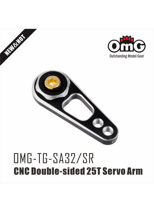 RC OMG Double-sided Servo Arm 25T / Silver