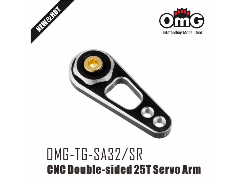 RC OMG Double-sided Servo Arm 25T / Silver