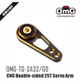 RC OMG Double-sided Servo Arm 25T / Gold