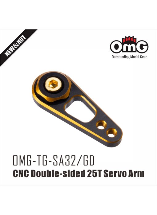 RC OMG Double-sided Servo Arm 25T / Gold