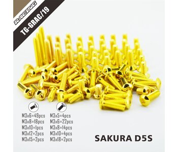 RC OMG Golden Screw Kit for SAKURA D5S