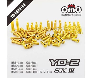 RC OMG Golden Screw Kit for Yokomo YD-2 SX3