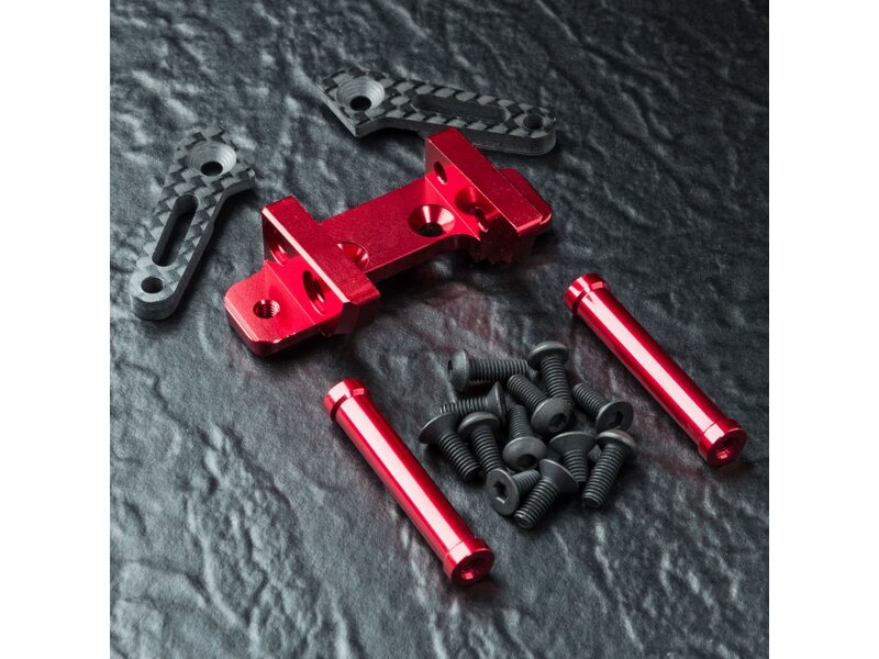 MST RMX Aluminium Adjustable Front Connect Mount V.2 / Color: Red