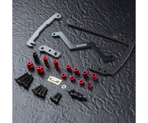 MST RMX/RRX RS Carbon Short Battery Holder Set - Red MST RMX/RRX RS Carbon Short Battery Holder Set - Red