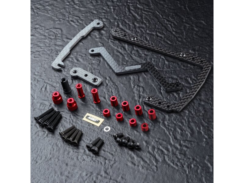 MST RMX / RRX RS Carbon Short Battery Holder Set / Color: Red