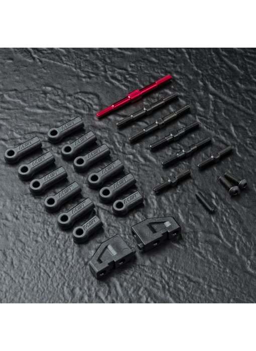 MST RMX 2.5 Alum. Turnbuckle Shaft Set / Red